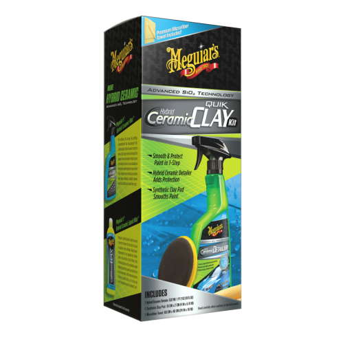 MEGUIAR'S G200200 Hybrid Ceramic Quik Clay Kit